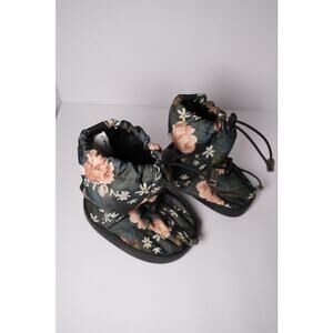 Stonz Winter Booties Toddler Floral Nature Size XL Elephant Boots Fleece Liner